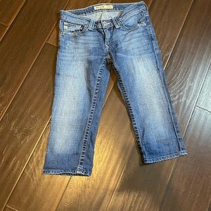 Big Star Sweet Ultra Low Rise Distressed Crop Jeans Women's Size 27